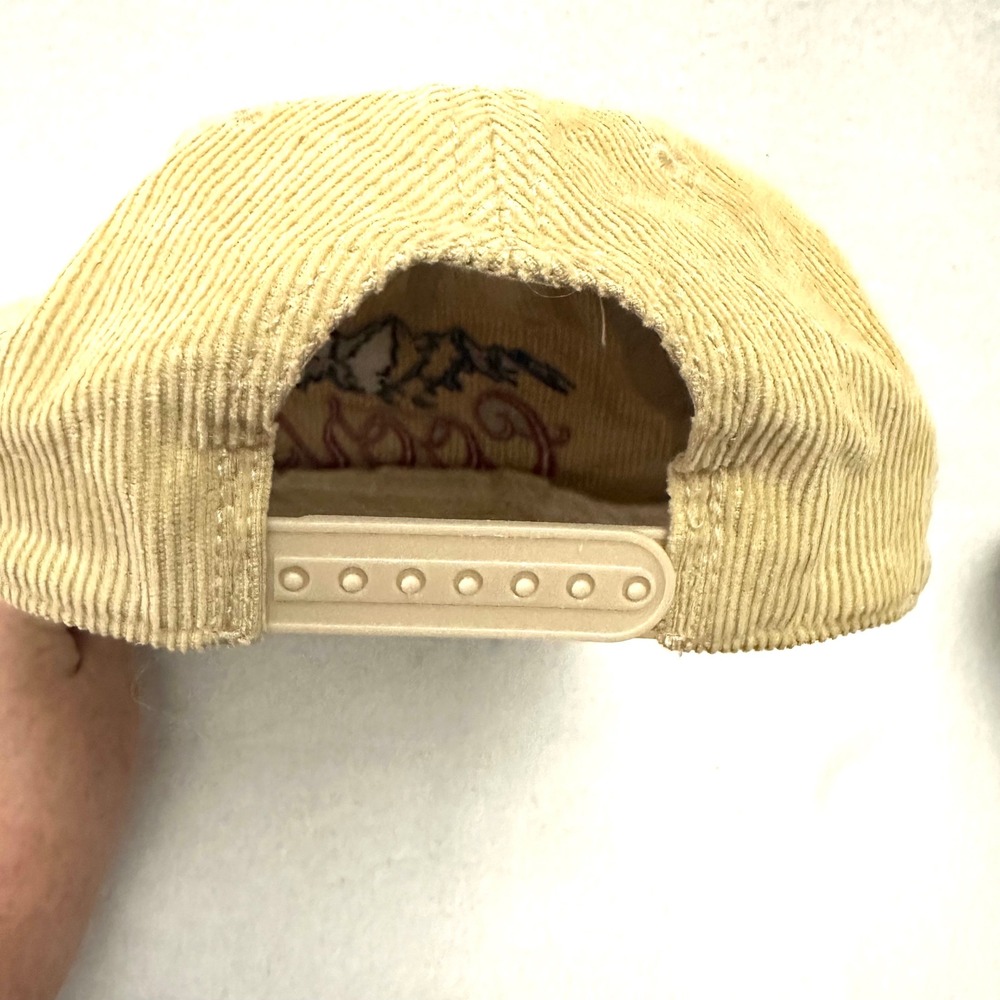 Coors Banquet Beer Hat Tan Corduroy Snapback Golden Colorado Vintage Style Cap - Picture 6 of 9